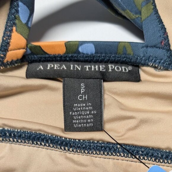 A Pea in the Pod Tankini Maternity Swimwear Womens Small Boho Floral Two Piece - Picture 7 of 15